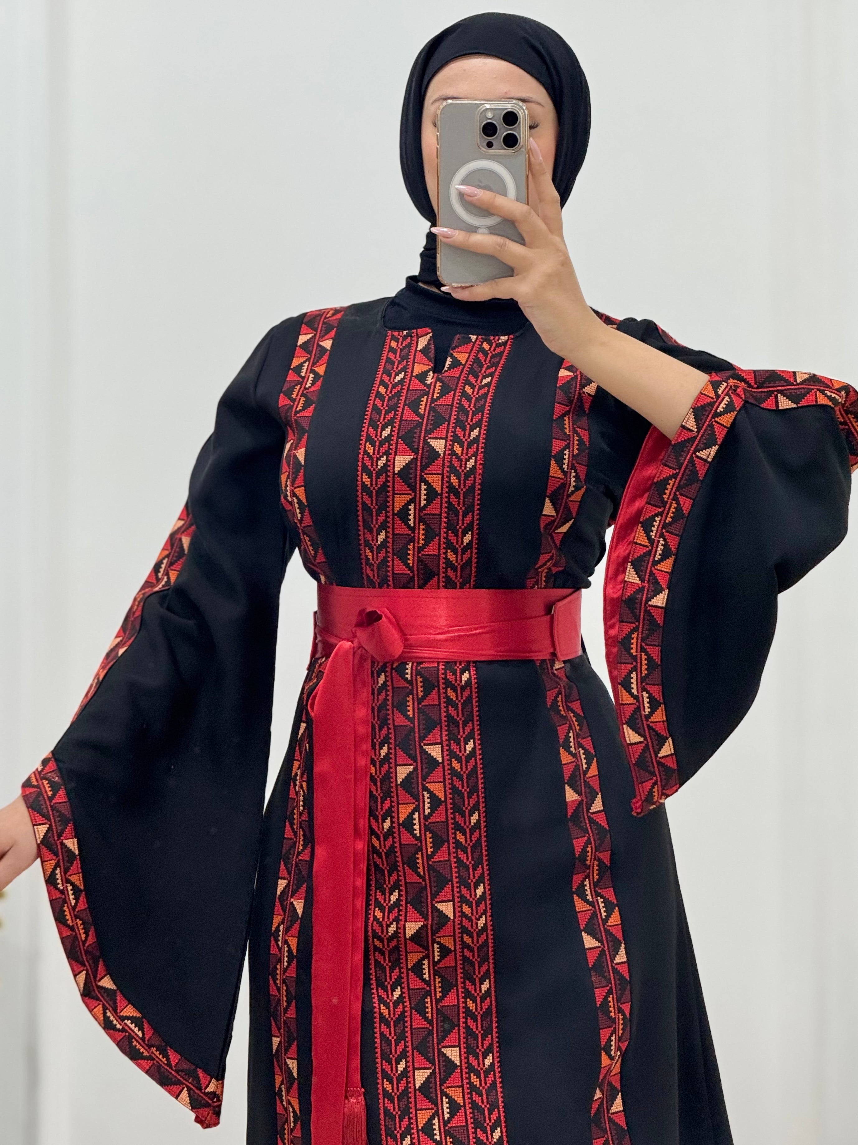 New Black & Red Thoub